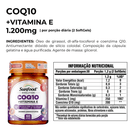 Coq10 Fonte de Vitamina E Sunfood 450mg 60Sofgels